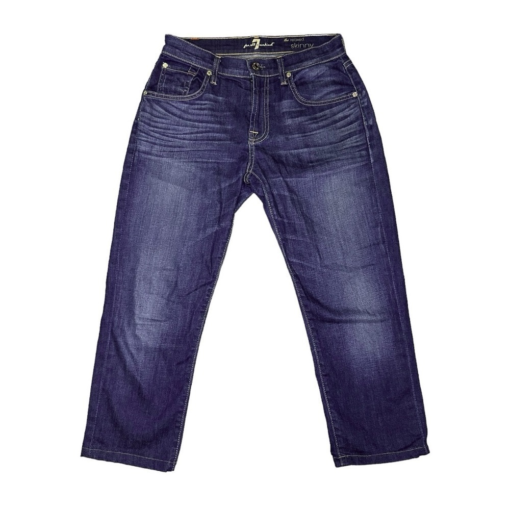 7 For All Mankind The Relaxed Skinny Denim Jean Capri Size 24